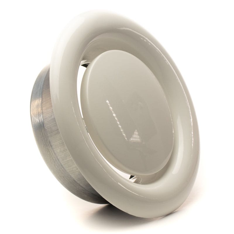 Anemostat de evacuare cu flansa ERA, Diametru125mm , Reglabil , Metal