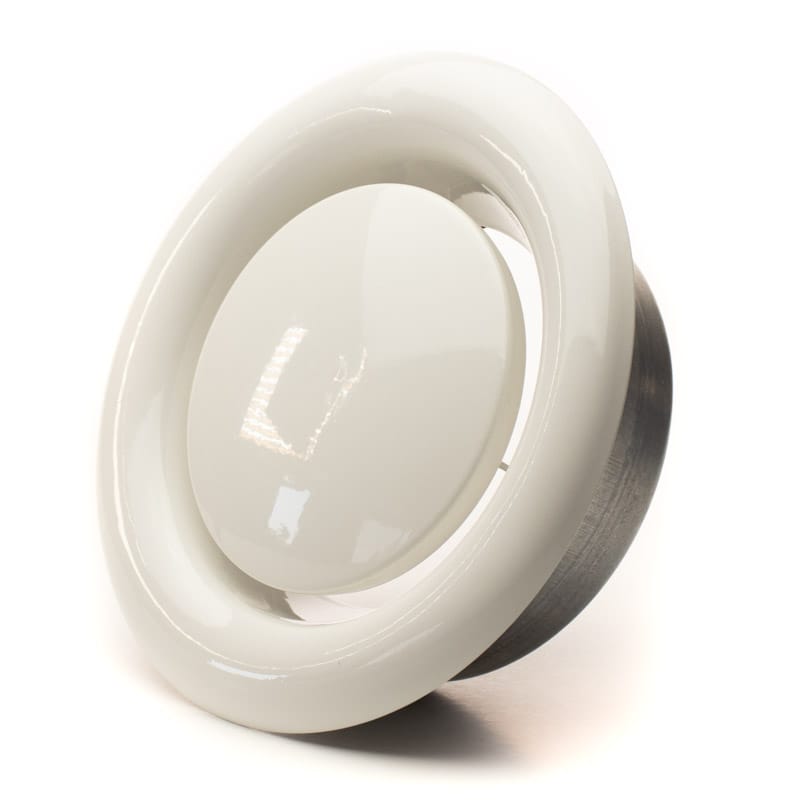 Anemostat de evacuare cu flansa ERA, Diametru125mm , Reglabil , Metal