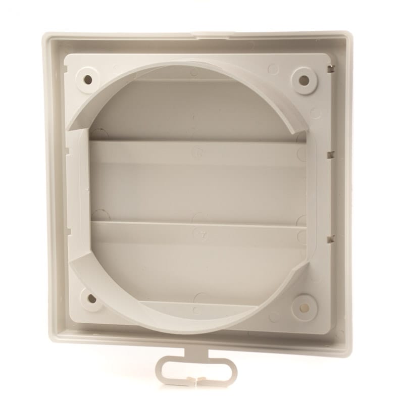 Grila ventilatie Ø125mm patrata cu jaluzele gravitationale, exterior, 150x150, ASA plastic Beige - OVIX - Găsești soluții de încălzire, răcire și ventilare, toate integrate și controlabile dintr-o singură platformă.