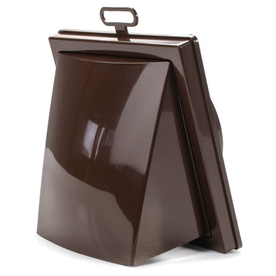 Grila ventilatie patrata cu clapeta antiretur, Diametru Ø125mm, exterior 150x150, ASA plastic Brown - OVIX - Găsești soluții de încălzire, răcire și ventilare, toate integrate și controlabile dintr-o singură platformă.