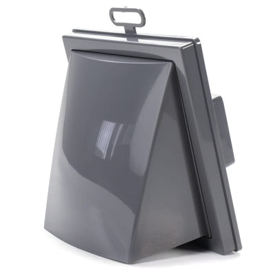 Grila ventilatie Ø125 patrata 150x150 cu flansa si clapeta antiretur, Grey - OVIX - Găsești soluții de încălzire, răcire și ventilare, toate integrate și controlabile dintr-o singură platformă.