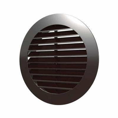 Grila ventilatie rotunda Ø100mm, exterior Ø130mm, ASA plastic Brown - OVIX - Găsești soluții de încălzire, răcire și ventilare, toate integrate și controlabile dintr-o singură platformă.