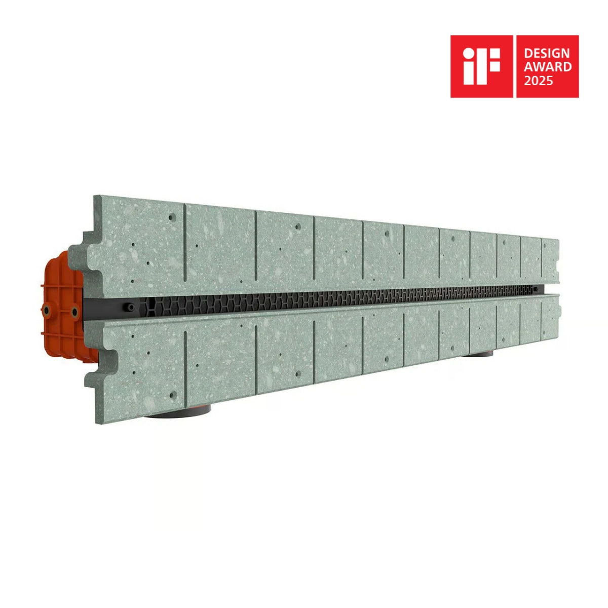 Grilă de ventilație încastrată în rigips Ergovent PRO PUZZLE 1050, diametru conexiune 75 mm