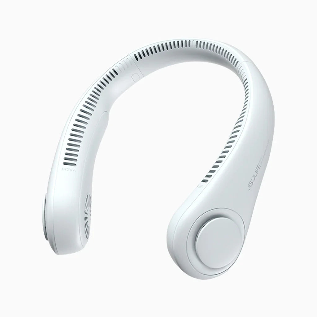 Ventilator portabil de gât JISULIFE Life3,autonomie 3-16h, baterie 4000mAh, 3 viteze, încărcare rapidă, Gri