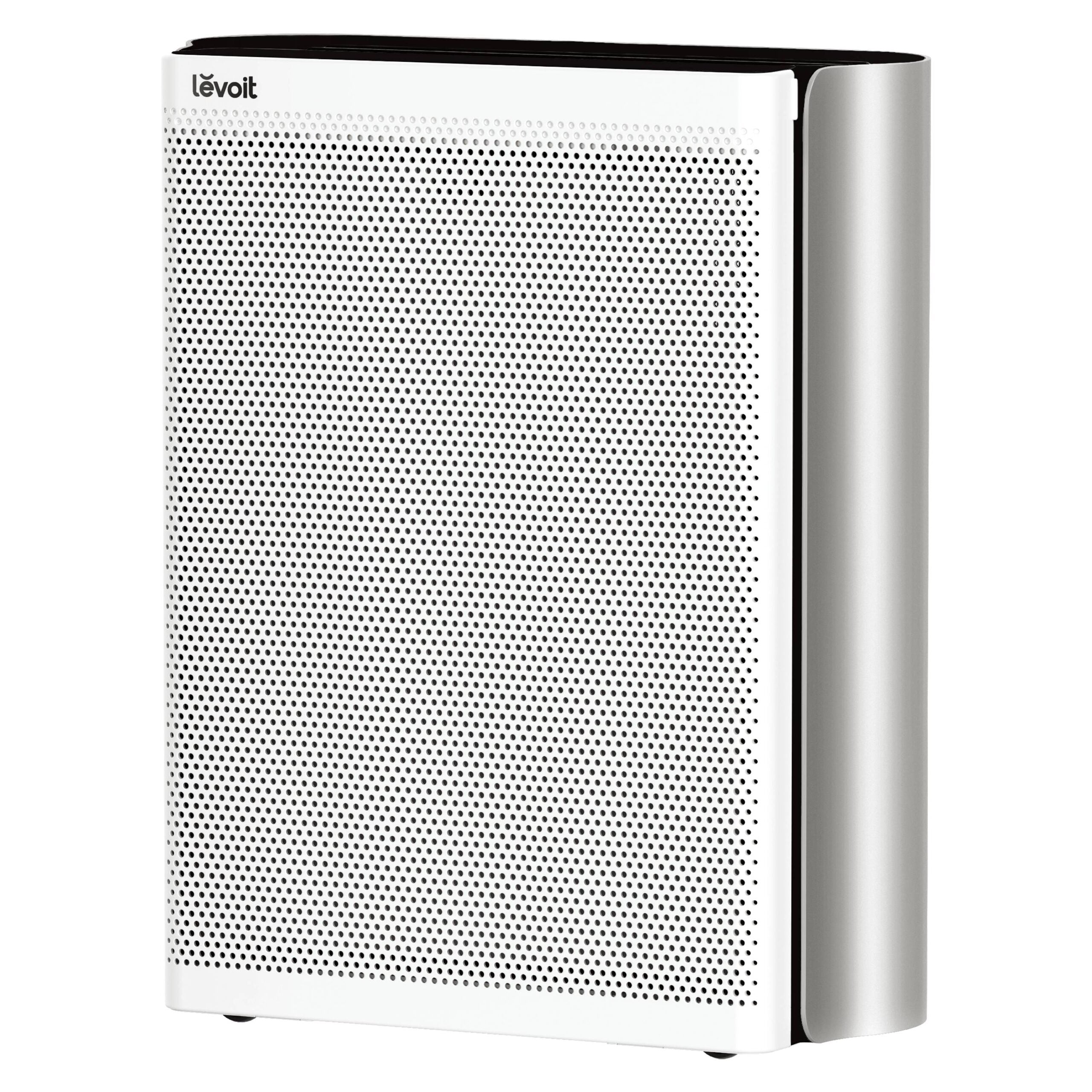 Purificator de aer Smart Levoit EverestAir Wi-Fi, Filtru True HEPA, Carbon Activ, Acoperire până la 100 m², Flux de Aer Multidirecțional, Mod Auto, Compatibil Alexa & Google Home, Touch Screen, Gri