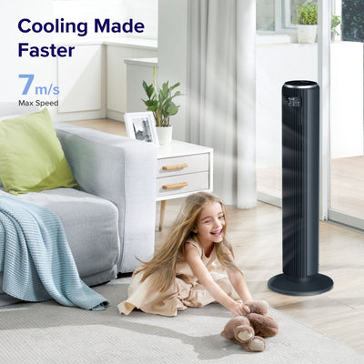 Ventilator turn Levoit, 92cm, 5 viteze, 4 moduri de funcționare, foarte silențios, telecomandă, negru - OVIX - Găsești soluții de încălzire, răcire și ventilare, toate integrate și controlabile dintr-o singură platformă.
