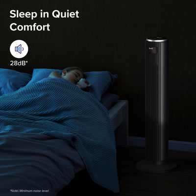 Ventilator turn Levoit, 92cm, 5 viteze, 4 moduri de funcționare, foarte silențios, telecomandă, negru - OVIX - Găsești soluții de încălzire, răcire și ventilare, toate integrate și controlabile dintr-o singură platformă.