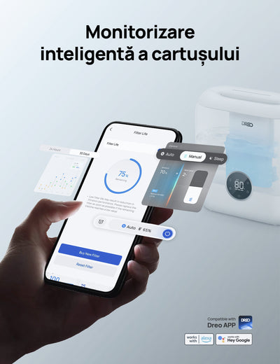 Filtru HPA020 pentru umidificatorul Dreo 420S Smart HHM010S (Set 3 buc) - OVIX - Găsești soluții de încălzire, răcire și ventilare, toate integrate și controlabile dintr-o singură platformă.
