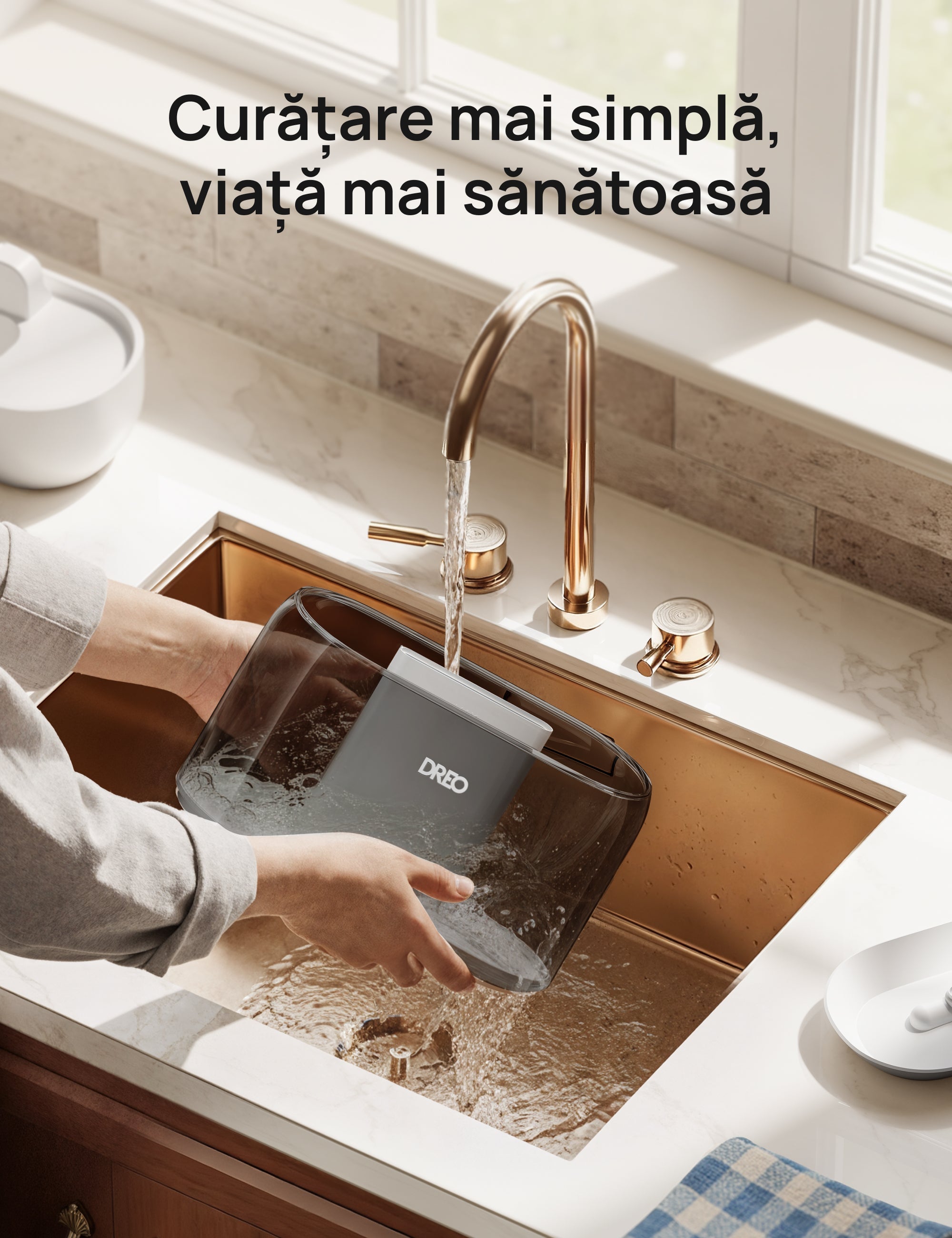 Umidificator Dreo 311S Smart, Wifi, Rezervor 4L,Capacitate de umidificare 250 ml/h, Ceata Rece, Autonomie 36 ore, Aromaterapie, Negru - OVIX - Găsești soluții de încălzire, răcire și ventilare, toate integrate și controlabile dintr-o singură platformă.