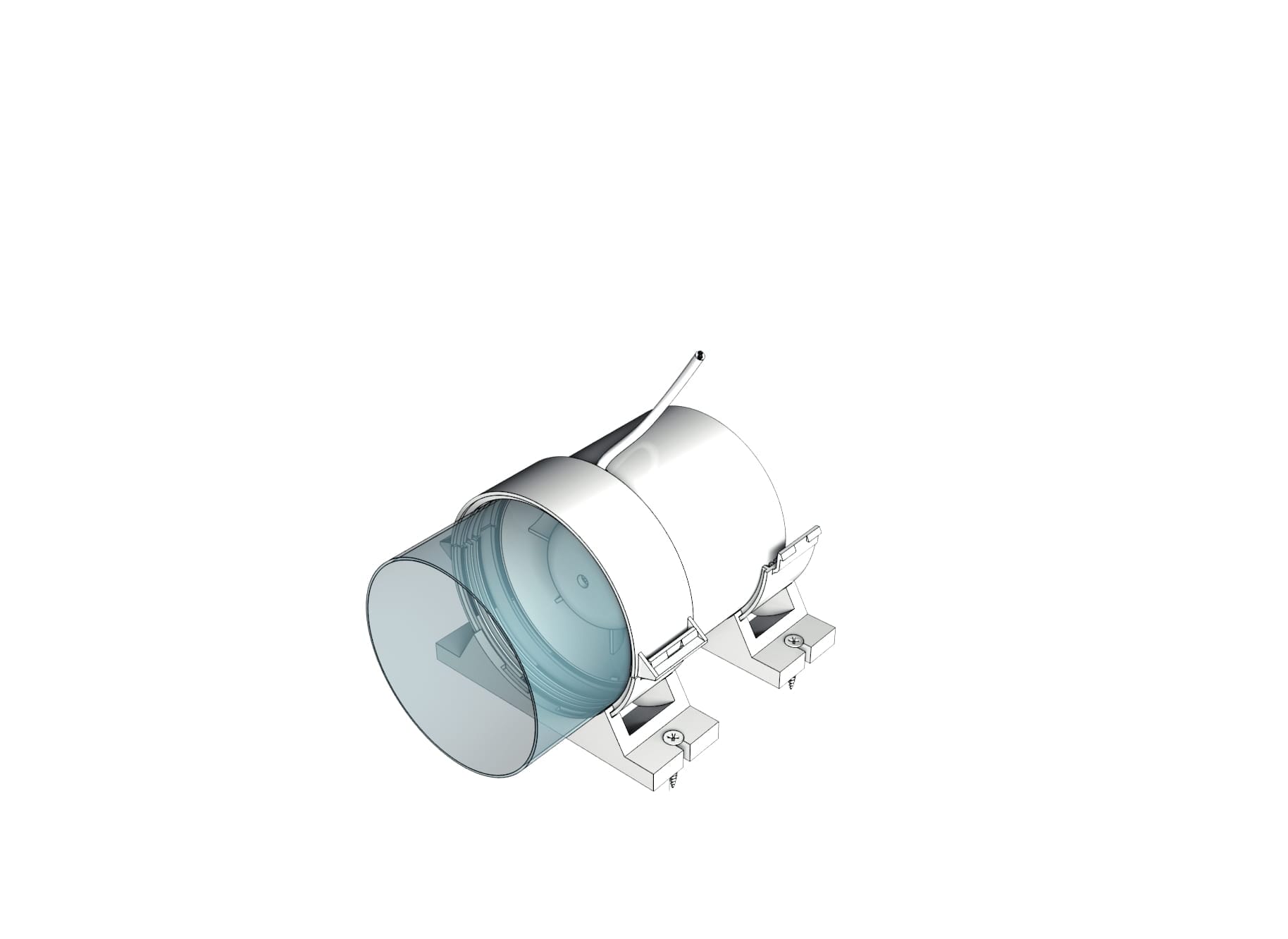 Ventilator axial de tubulatura cu set de fixare PRO 5 Garantie 2 ani, Debit 125mc/h, Motor Long Life 40000h, Ø125mm