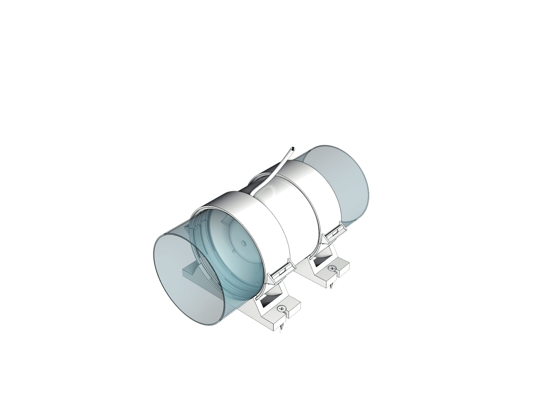 Ventilator axial de tubulatura cu set de fixare PRO 5 Garantie 2 ani, Debit 125mc/h, Motor Long Life 40000h, Ø125mm