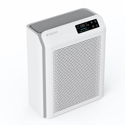 Purificator de aer Evoair HOMI P300, CADR 300m³/h, WI-FI, Filtru True Hepa, Mod Auto, Lampa UV, Ionizare, 6 Moduri Functionare, Senzor Calitate Aer, Alb - OVIX - Găsești soluții de încălzire, răcire și ventilare, toate integrate și controlabile dintr-o singură platformă.