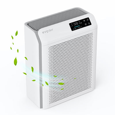 Purificator de aer Evoair HOMI P300, CADR 300m³/h, WI-FI, Filtru True Hepa, Mod Auto, Lampa UV, Ionizare, 6 Moduri Functionare, Senzor Calitate Aer, Alb - OVIX - Găsești soluții de încălzire, răcire și ventilare, toate integrate și controlabile dintr-o singură platformă.