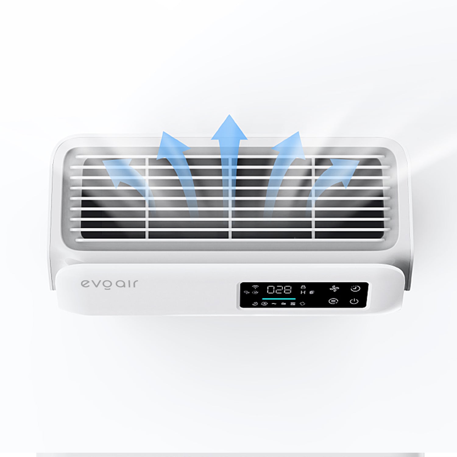Purificator de aer Evoair HOMI P300, CADR 300m³/h, WI-FI, Filtru True Hepa, Mod Auto, Lampa UV, Ionizare, 6 Moduri Functionare, Senzor Calitate Aer, Alb - OVIX - Găsești soluții de încălzire, răcire și ventilare, toate integrate și controlabile dintr-o singură platformă.