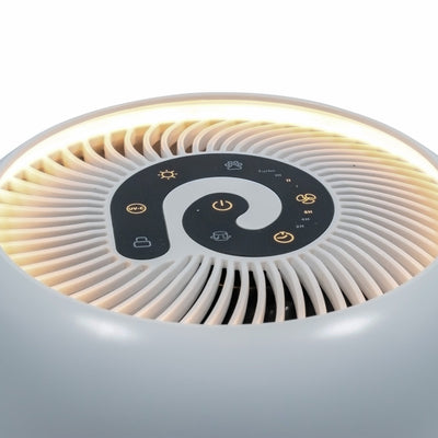 Purificator de aer Evoair, YuvoSpin, Lampă UV-C, Filtru 3in1, True Hepa, Carbon Activ, Pre-filtru, 4 viteze, Funcție Polen/Animale, Mod Noapte, Blocare Ecran, Lumină Ambientală, Alb - OVIX - Găsești soluții de încălzire, răcire și ventilare, toate integrate și controlabile dintr-o singură platformă.