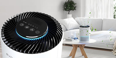Resigilat! Purificator de aer Evoair Zuno, Filtru 3 in 1 True HEPA, Carbon Activ, Lampă UV, 3 viteze, Mod Noapte, Aromaterapie, Lumină Ambientală, Timer, Alb, Filtru Sigilat - OVIX - Găsești soluții de încălzire, răcire și ventilare, toate integrate și controlabile dintr-o singură platformă.