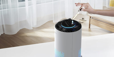 Resigilat! Purificator de aer Evoair Zuno, Filtru 3 in 1 True HEPA, Carbon Activ, Lampă UV, 3 viteze, Mod Noapte, Aromaterapie, Lumină Ambientală, Timer, Alb, Filtru Sigilat - OVIX - Găsești soluții de încălzire, răcire și ventilare, toate integrate și controlabile dintr-o singură platformă.