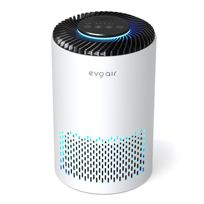 Resigilat! Purificator de aer Evoair Zuno, Filtru 3 in 1 True HEPA, Carbon Activ, Lampă UV, 3 viteze, Mod Noapte, Aromaterapie, Lumină Ambientală, Timer, Alb, Filtru Sigilat - OVIX - Găsești soluții de încălzire, răcire și ventilare, toate integrate și controlabile dintr-o singură platformă.