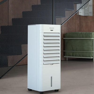 Racitor Aer Portabil - Peler 6C, Timer, Ionizator, Panou Comanda Touch Screen, Volum Rezervor Apa 6L + 2 Pastile de Răcire GRATIS - OVIX - Găsești soluții de încălzire, răcire și ventilare, toate integrate și controlabile dintr-o singură platformă.