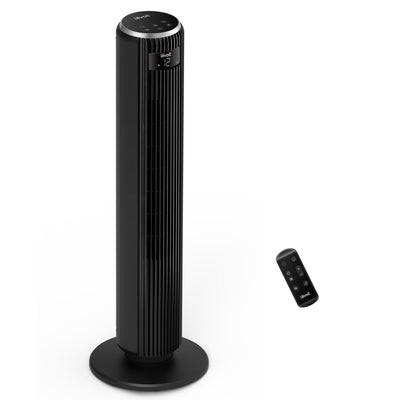 Ventilator turn Levoit, 92cm, 5 viteze, 4 moduri de funcționare, foarte silențios, telecomandă, negru - OVIX - Găsești soluții de încălzire, răcire și ventilare, toate integrate și controlabile dintr-o singură platformă.