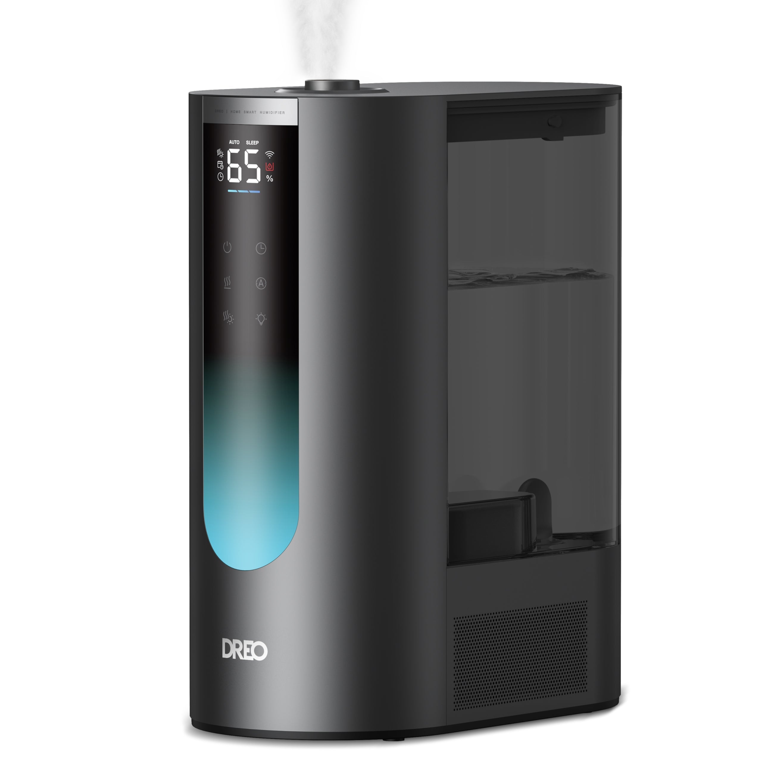 Umidificator aer Dreo 813S Smart, Rezervor 6l, 500ml/h, Ceață caldă și rece, 3 trepte umidificare, Senzor umiditate, Indicator Umiditate, Duză de Ceață, Mod Auto, Aromaterapie, Negru