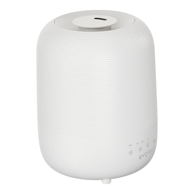 Umidificator Evoair UMIVA 3000 Rezorvor 3L, Capacitate de umidificare 300ml/h, Senzor umiditate, Mod Auto, Autonomie >8 ore, Indicator umiditate și temperatură, Alb - OVIX - Găsești soluții de încălzire, răcire și ventilare, toate integrate și controlabile dintr-o singură platformă.