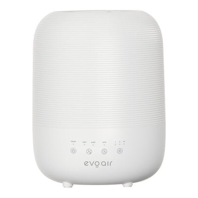 Umidificator Evoair UMIVA 3000 Rezorvor 3L, Capacitate de umidificare 300ml/h, Senzor umiditate, Mod Auto, Autonomie >8 ore, Indicator umiditate și temperatură, Alb - OVIX - Găsești soluții de încălzire, răcire și ventilare, toate integrate și controlabile dintr-o singură platformă.