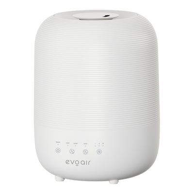 Umidificator Evoair UMIVA 3000 Rezorvor 3L, Capacitate de umidificare 300ml/h, Senzor umiditate, Mod Auto, Autonomie >8 ore, Indicator umiditate și temperatură, Alb - OVIX - Găsești soluții de încălzire, răcire și ventilare, toate integrate și controlabile dintr-o singură platformă.
