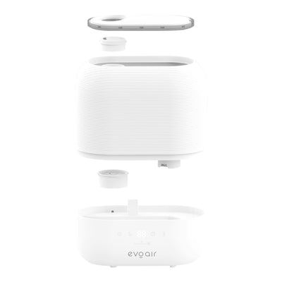 Umidificator Evoair UMIVA 4700 Smart, Wifi, Rezervor 4.8L, Capacitate de umidificare 400ml/h, Senzor umiditate, Mod Auto, Autonomie ≥9.5 ore, Aromateriapie, Indicator umiditate și temperatură, Alb - OVIX - Găsești soluții de încălzire, răcire și ventilare, toate integrate și controlabile dintr-o singură platformă.