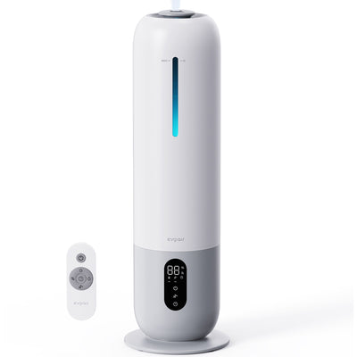Umidificator aer Evoair Umio, Lampa UV, 3 trepte umidificare, Indicator Umiditate, Duză de Ceață, Aromaterapie, Telecomandă, Alb - OVIX - Găsești soluții de încălzire, răcire și ventilare, toate integrate și controlabile dintr-o singură platformă.