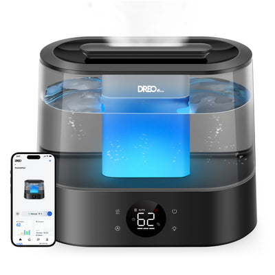 Umidificator aer Dreo 420S Smart, Rezervor 4l, 250ml/h, 3 trepte umidificare, Senzor de Umiditate, Indicator Umiditate,Mod Auto, Aromaterapie, Negru - OVIX - Găsești soluții de încălzire, răcire și ventilare, toate integrate și controlabile dintr-o singură platformă.