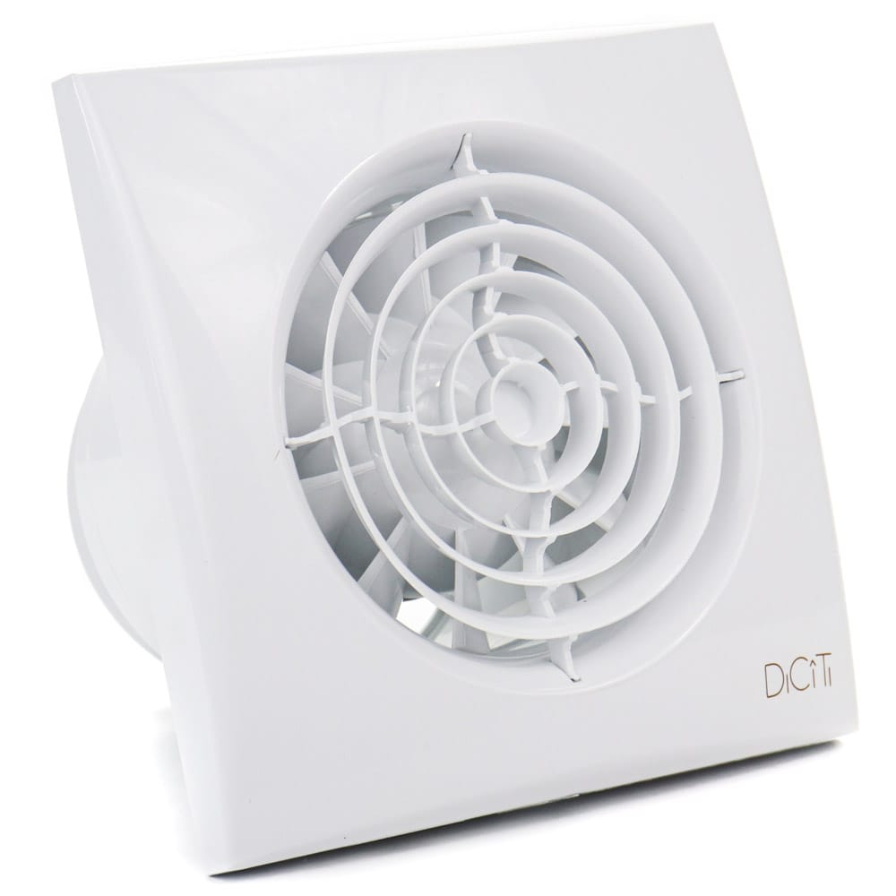 Ventilator baie AURA 5C MRH Senzor umiditate, Timer, Clapeta antiretur, Garantie 2 ani, Motor Long Life 40000h, Debit 180mc/h