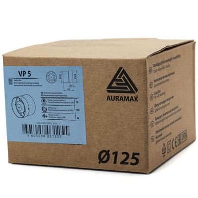 Ventilator de tubulatura axial VP 150, Debit 280 m3/h, Ø 150mm - OVIX - Găsești soluții de încălzire, răcire și ventilare, toate integrate și controlabile dintr-o singură platformă.
