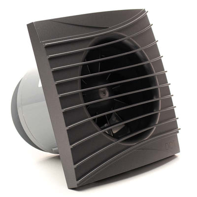 Ventilator baie SILENT 5C, Super Silent, Clapeta antiretur, Motor Long Life 40000h, Debit 180mc/h, Ø125mm, Dark Gray Metal - OVIX - Găsești soluții de încălzire, răcire și ventilare, toate integrate și controlabile dintr-o singură platformă.