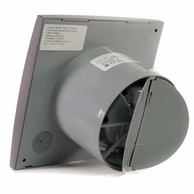 Ventilator baie AURA 4C Silent, Clapeta antiretur, Garantie 2 ani, Motor Long Life 40000h, Debit 90mc/h, Ø100mm, Dark Gray Metal - OVIX - Găsești soluții de încălzire, răcire și ventilare, toate integrate și controlabile dintr-o singură platformă.