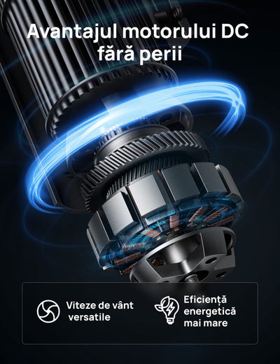 Ventilator Turn DREO Nomad DR-HTF014, 8 viteze, 4 functii, 92cm, oscilatie 90°, HyperSilent 25dB, telecomanda, negru - OVIX - Găsești soluții de încălzire, răcire și ventilare, toate integrate și controlabile dintr-o singură platformă.