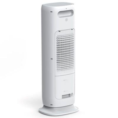 Ventilator turn 4 in 1 Evoair BRIIS SILVER BLACK, Functie Incalzire/Racire/Umidificare/Sterilizare UV, Telecomanda, 5 viteze, Pastile Racire 2+2 Cadou, Rezervor 3.15l, Display Negru, Contur Argintiu - OVIX - Găsești soluții de încălzire, răcire și ventilare, toate integrate și controlabile dintr-o singură platformă.