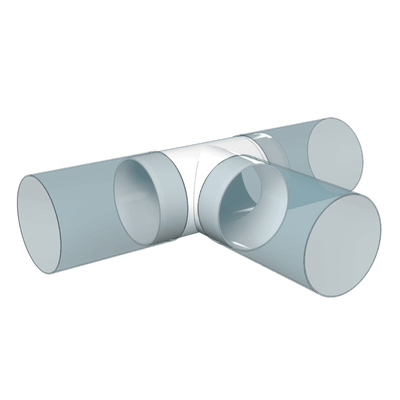 TEU TUBULATURA, 160/160mm, PVC - OVIX - Găsești soluții de încălzire, răcire și ventilare, toate integrate și controlabile dintr-o singură platformă.