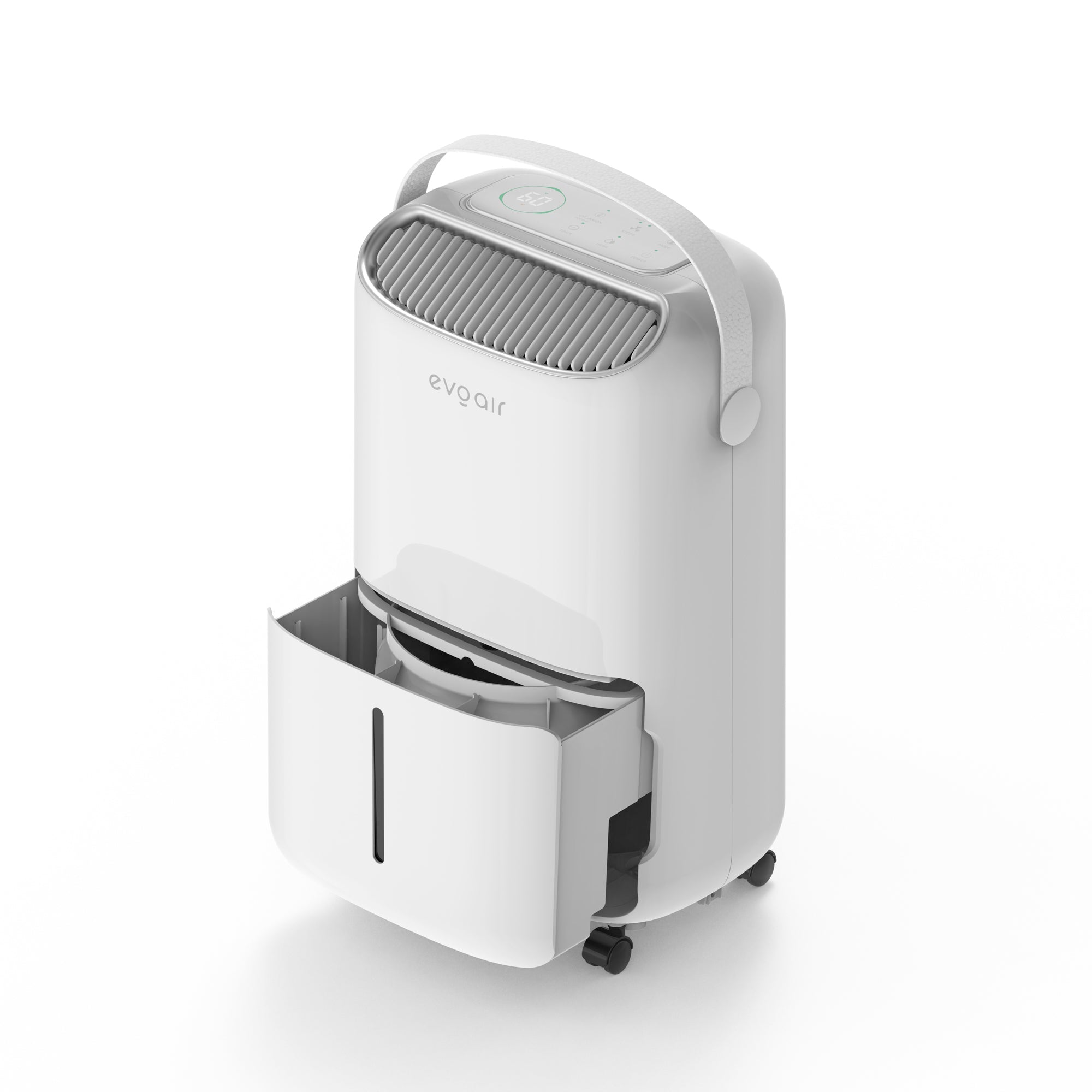 Dezumidificator evoair, NovaDry 12 Smart, 12l/24h, Senzor de Umiditate, Functie Ionizare, Uscare Rufe, Rezervor 2.5l, Lampa UVC, Alb, Curea Crem - OVIX - Găsești soluții de încălzire, răcire și ventilare, toate integrate și controlabile dintr-o singură platformă.