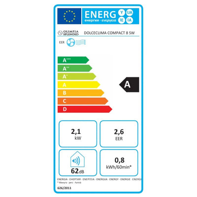 Aer condiționat portabil Olimpia Splendid DOLCECLIMA COMPACT 8 SW, 8.000 BTU - OVIX - Găsești soluții de încălzire, răcire și ventilare, toate integrate și controlabile dintr-o singură platformă.