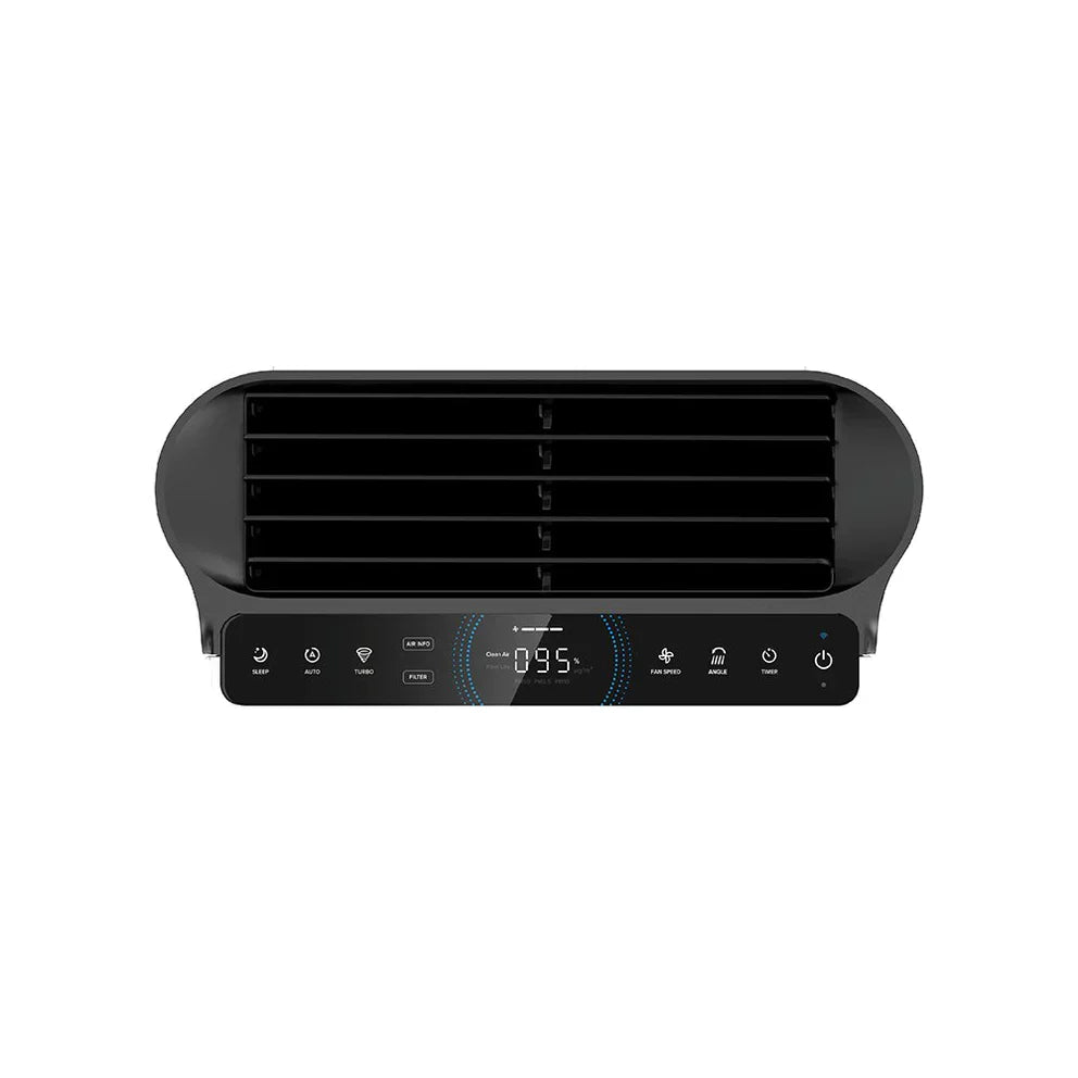 Purificator de aer Smart Levoit EverestAir Wi-Fi, Filtru True HEPA, Carbon Activ, Acoperire până la 100 m², Flux de Aer Multidirecțional, Mod Auto, Compatibil Alexa & Google Home, Touch Screen, Gri