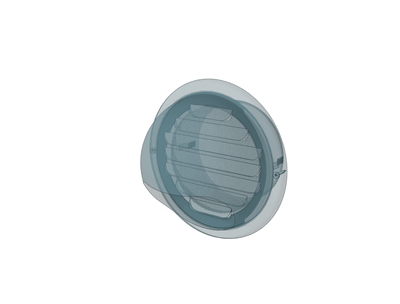 Grila ventilatie Ø100 cu protectie ploaie si plasa antiinsecte, metal - OVIX - Găsești soluții de încălzire, răcire și ventilare, toate integrate și controlabile dintr-o singură platformă.
