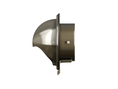Grila ventilatie Ø125 cu protectie ploaie si plasa antiinsecte, metal, GRI - OVIX - Găsești soluții de încălzire, răcire și ventilare, toate integrate și controlabile dintr-o singură platformă.