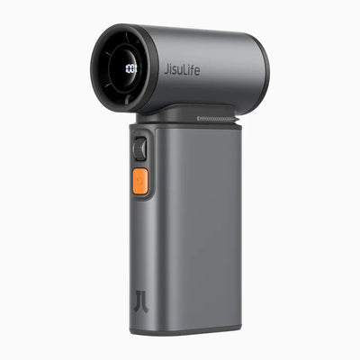 Ventilator portabil de mână JISULIFE Ultra1, autonomie 1-6h, baterie 9000mAh, 100 viteze, încărcare rapidă, Afișaj LED, Gri închis - OVIX - Găsești soluții de încălzire, răcire și ventilare, toate integrate și controlabile dintr-o singură platformă.