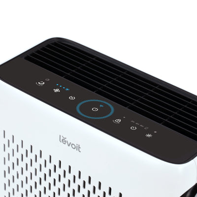 Purificator de aer Smart Levoit Vital 100S Wi-Fi, Filtru True HEPA, Carbon Activ, Acoperire până la 48 m², Nivel Zgomot 23 dB, Senzor Calitate Aer, Mod Noapte, Alb - OVIX - Găsești soluții de încălzire, răcire și ventilare, toate integrate și controlabile dintr-o singură platformă.