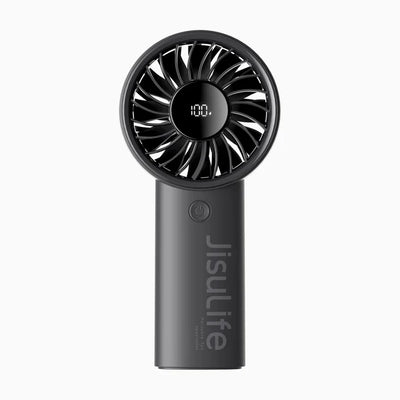 Ventilator portabil de mână JISULIFE, Life4, autonomie 2.5-13h, baterie 3600mAh, 5 viteze, încărcare rapidă, Negru - OVIX - Găsești soluții de încălzire, răcire și ventilare, toate integrate și controlabile dintr-o singură platformă.