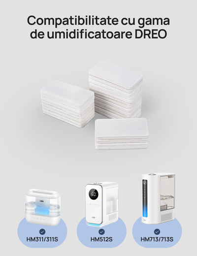 Set 24 Pad-uri Aromaterapie DREO – Compatibile cu Umidificatoarele DR-HHM - OVIX - Găsești soluții de încălzire, răcire și ventilare, toate integrate și controlabile dintr-o singură platformă.