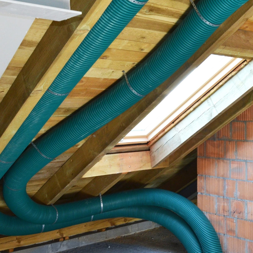 Tubulatură flexibilă InGremio Airflex Spectra-1000, HDPE, Ø90mm (1 colac = 50 ml) - OVIX - Găsești soluții de încălzire, răcire și ventilare, toate integrate și controlabile dintr-o singură platformă.