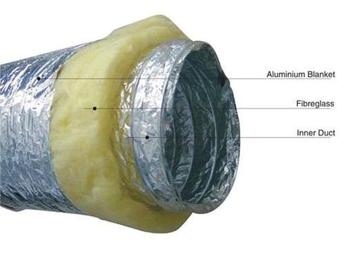 Tub 10m flexibil izolat (30mm), Ø203mm